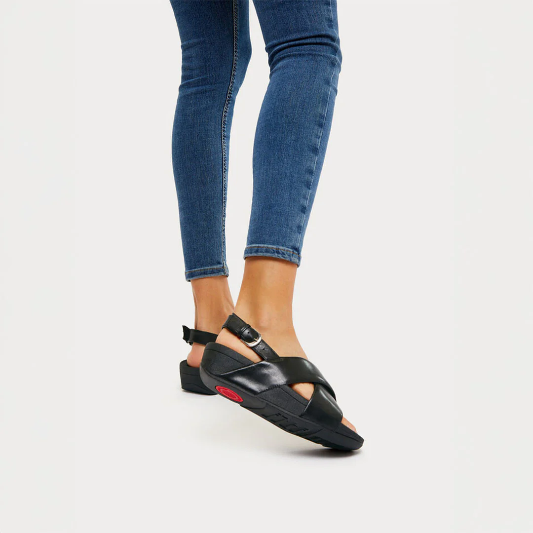 LULU Cross Back-strap Sandals - Image 5